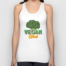 Vegan Girl Brokkoli Unisex Tank Top