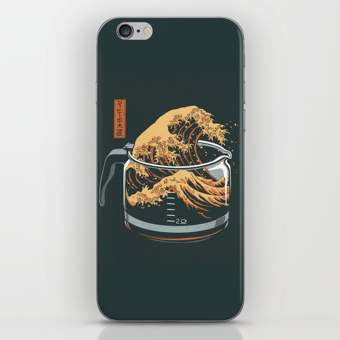 The Great Wave of Coffee iPhone Skin