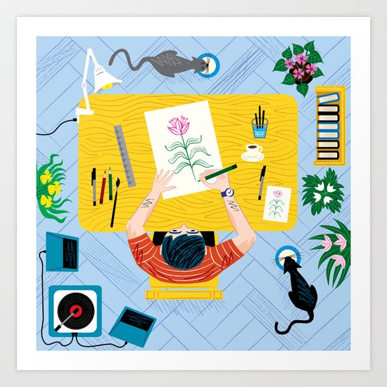 The Artist Art Print