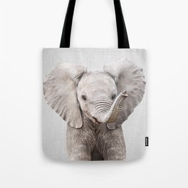 Baby Elephant - Colorful Tote Bag