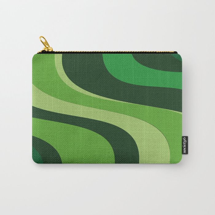70’s Green Vibe Carry-All Pouch