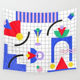 Memphis pattern 88 - 80s / 90s Retro Wall Tapestry