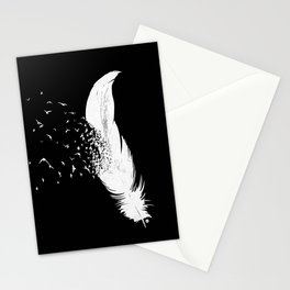 Birds of a Feather (Black) Stationery Cards