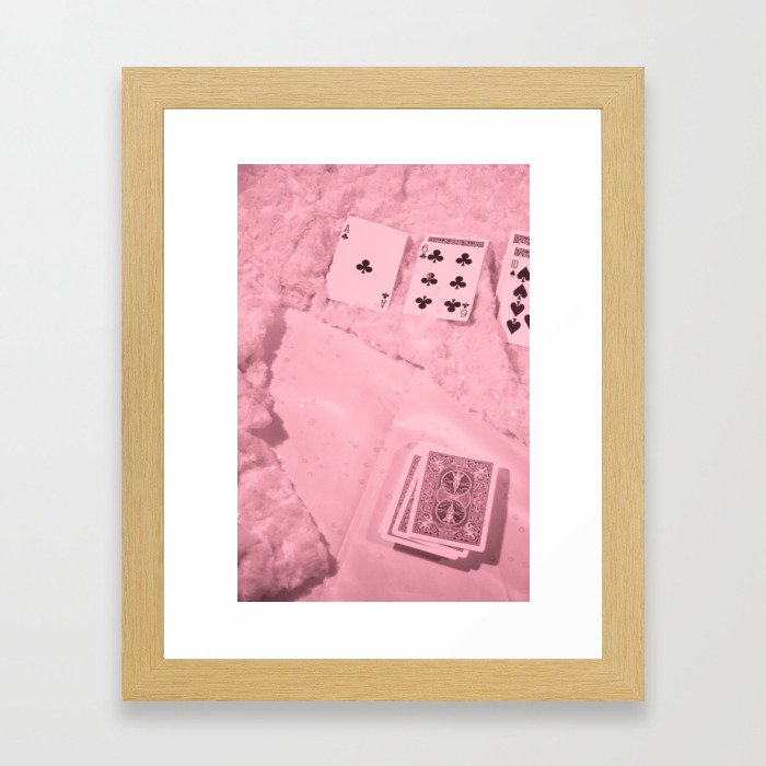 Pink Cards Framed Art Print
