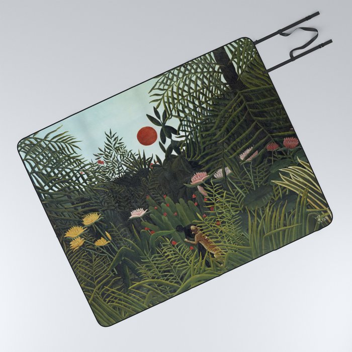 Virgin Forest with Sunset Picnic Blanket