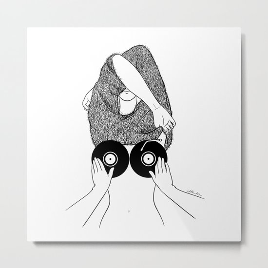 Sound Making Metal Print