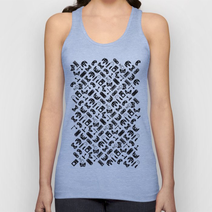 Control Your Game - White on Black Tank Top
