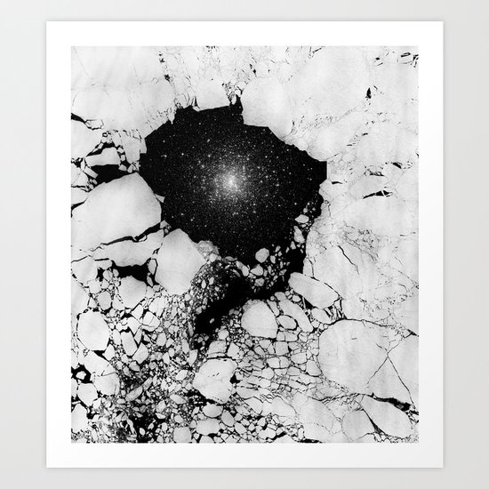 Cracked Art Print