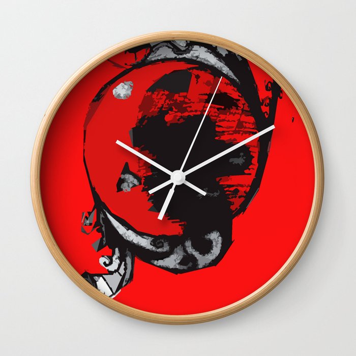 red planet Wall Clock