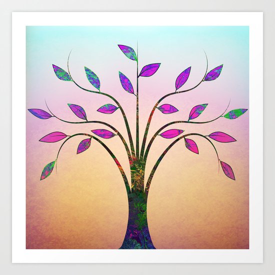 Ornamental Tree Art Print