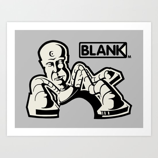 BLANKM GEAR - KRYLONMAN T SHIRT Art Print