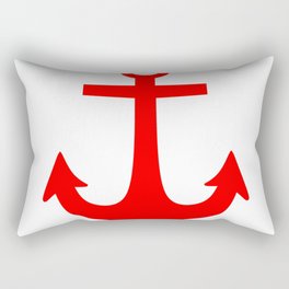 Anchor (Red & White) Rectangular Pillow