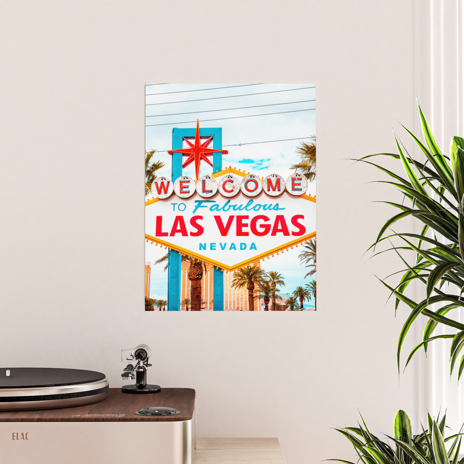 USA Shower Curtain Fabulous Las Vegas Nevada Print for Bathroom 