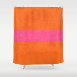 orange and hot pink classic Duschvorhang