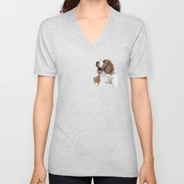 Wallovas Puppy V Neck T Shirt