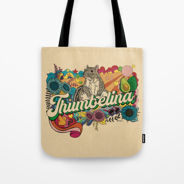Little Thumbelina Girl: "Groovy Thumb" Tote Bag