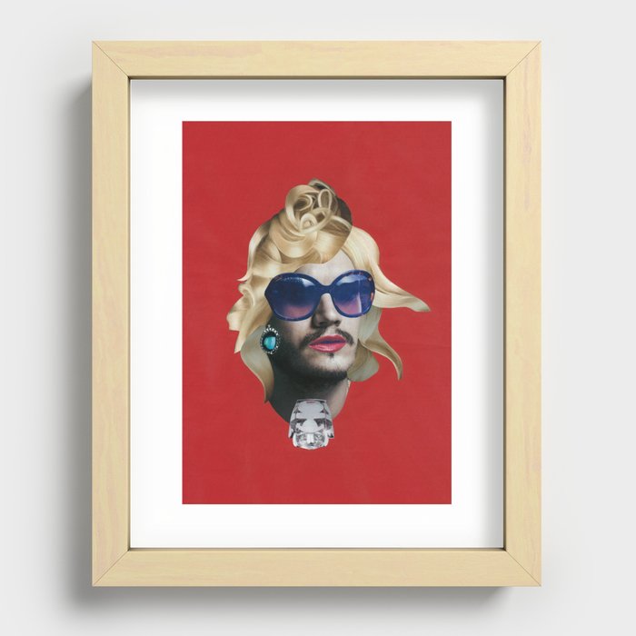 Emile Hirsch as a natural blonde Recessed Framed Print