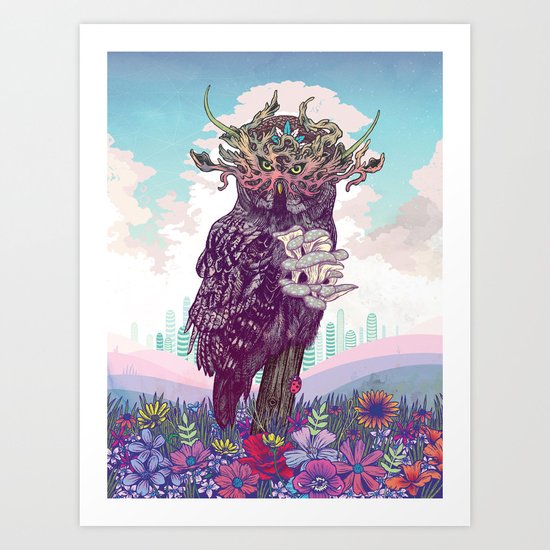 Journeying Spirit (Owl) Art Print