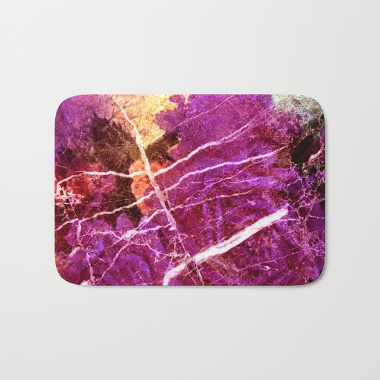 Roses and Marble Bath Mat