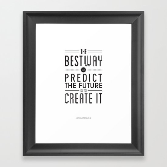 Type Poster - Abraham Lincoln Framed Art Print