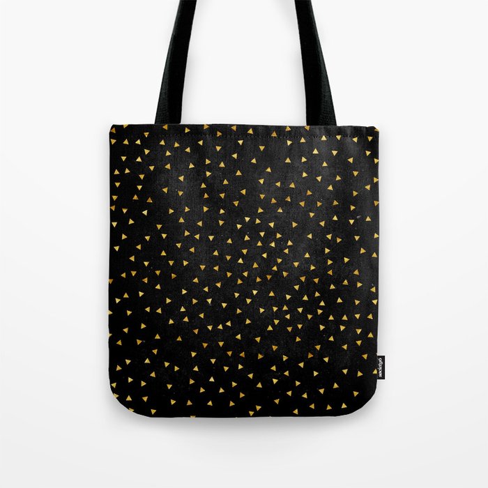 Modern Popular Gold Triangles Collection Tote Bag