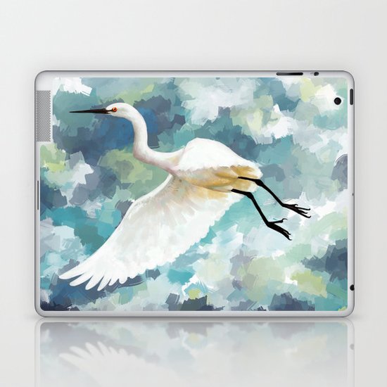 Florida Egret Laptop & iPad Skin