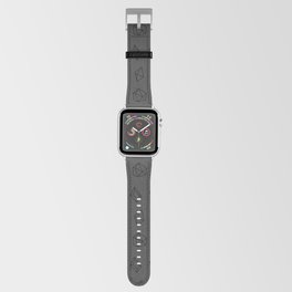 Dark Grey and Black Gems Pattern Apple Watch Band