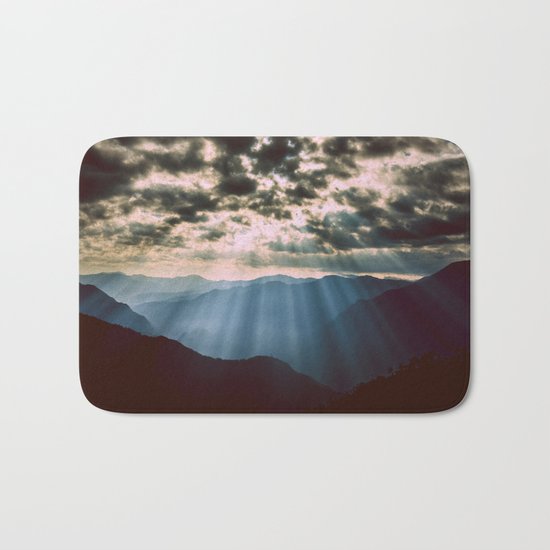 mountainS Dark Sunset Bath Mat