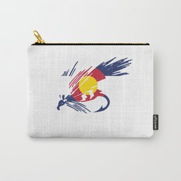 Colorado Fly Fishing Hook Flag River Men Carry-All Pouch