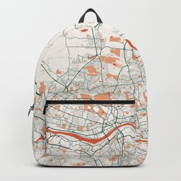 Newcastle upon Tyne City Map of England - Bohemian Backpack | Landscape, Graphicdesign, Map, Travel, Bohemian, Street, Boho, England, Floral, Newcastleupontyne 