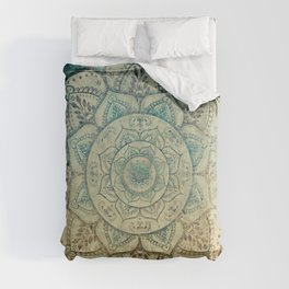 Faded Bohemian Mandala Comforter