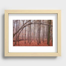 Red twilight Recessed Framed Print