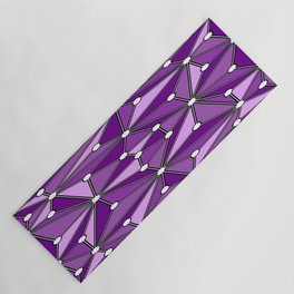 Abstract geometric pattern - purple. Yoga Mat