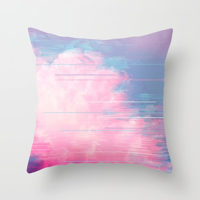 Bold Clouds Throw Pillow