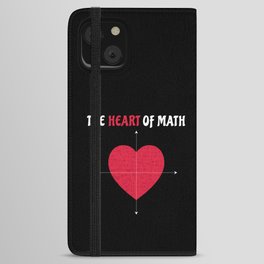 The Heart Of Math Valentine's Day Math iPhone Wallet Case
