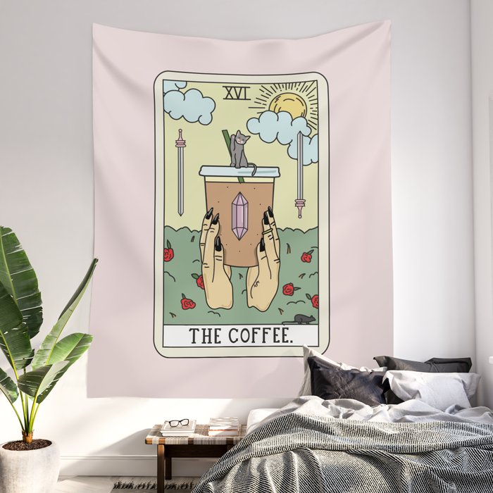 COFFEE READING Wall Tapestry by Sagepizza Society6
