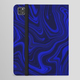 Aquamarine blue liquid art iPad Folio Case