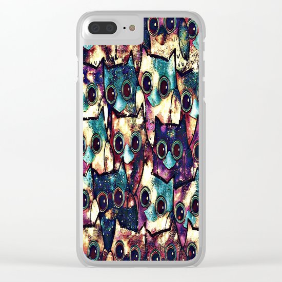 owl-152 Clear iPhone Case