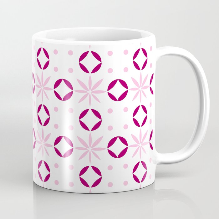 geometric flower 35 pink Coffee Mug