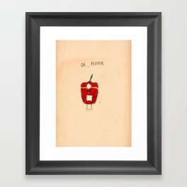 Dr. Pepper Framed Art Print