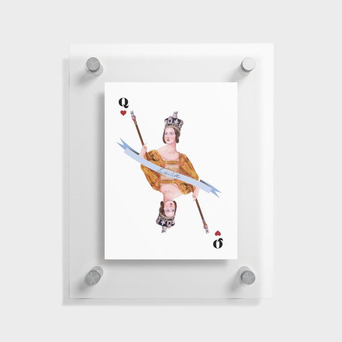 Queen Victoria card 02 Floating Acrylic Print