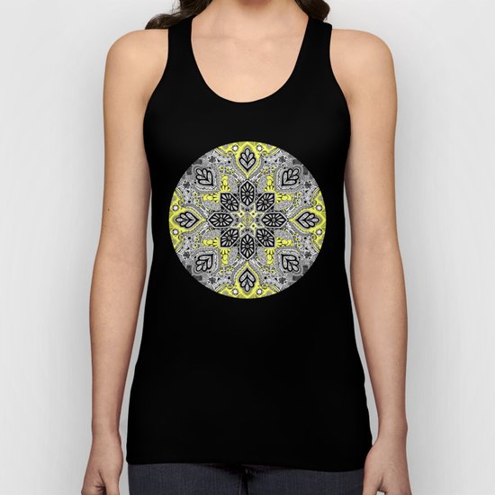 Boho Sunshine Medallion Pattern Unisex Tank Top