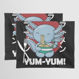 Japanese Axolotl Ramen Kawaii Noodles Axolotls Placemat