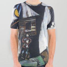 The fiddler by Marc Chagall (1913) All Over Graphic Tee