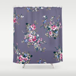 flower pattern design textile illustration Shower Curtain