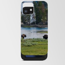 Yellowstone National Park Wyoming Buffalo Landscape Photography iPhone Card Case