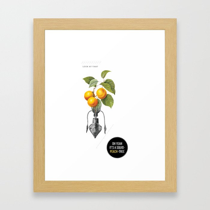 Oh yeah it's a squid-peach-tree. Framed Art Print