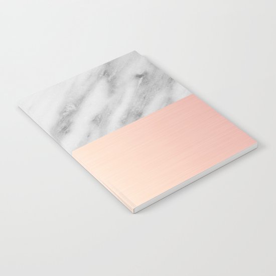 Real Italian Marble and Pink Notebook