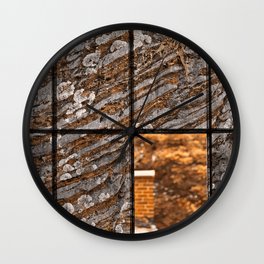 Petrified Window Wall Clock