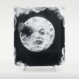 A Trip To The Moon Film Georges Méliès Shower Curtain